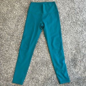 Teal fleo leggings small